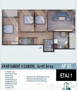 Apartament de 4 camere, bloc nou, Calea Moldovei!