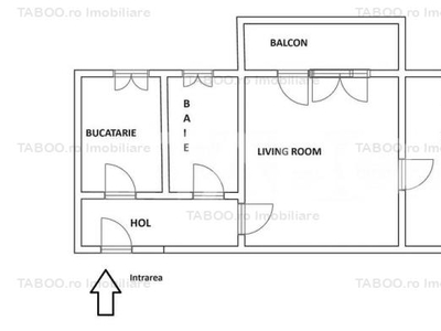 Apartament in zona Rahovei etaj intermediar 2 cu balcon