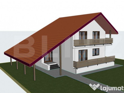 Casa individuala in Sanpetru, 4 camere, teren 500 Mp