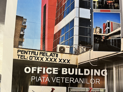 Inchiriere Piata Veteraniilor Inchiriez spatiu comercial P + 1 (Pa spatiu comercial, birouri