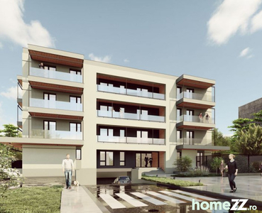 Apartament 3 camere 100mp + curte 117mp bloc nou LUX