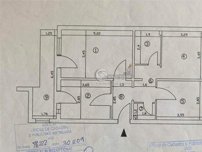 Apartament 3 camere - Gara - 2 bai, 1980, 4/4 cu pod