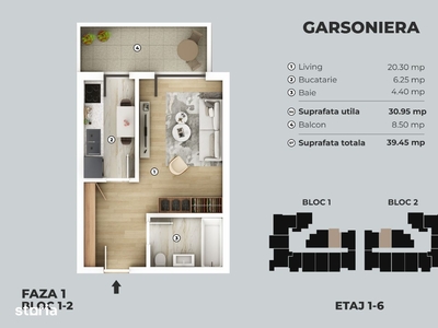 PROMOTIE!! Garsoniera spatioasa 40mp , Metrou Berceni (5-7min)