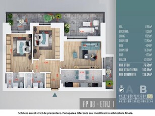 (AP.8/1/B) 3 camere Titan - Metrou 1 Decembrie 1918 - Estimobiliar