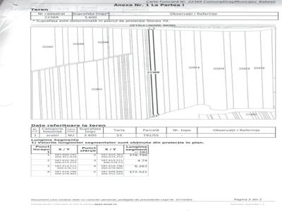 Teren extravilan arabil cu utilitati in comuna Baltesti