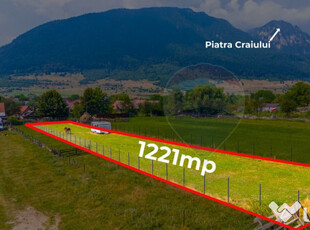 Teren intravilan - 1.221 mp/ Zărnești/ Gard și rulotă