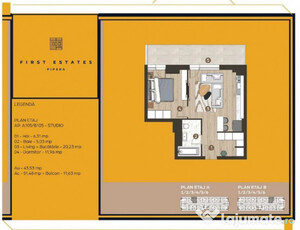 2 Camere, INCALZIRE GRATUITA IARNA- First Estates Pipera ...