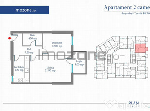 Apartament 2 Camere | 59 mp | Bloc Nou | Metrou Pacii / P...