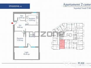 Apartament 2 Camere | 77 mp | Bloc Nou | Metrou Pacii / P...