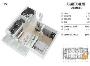 Apartament 2 camere decomandat, metrou Dimitrie Leonida-Berceni