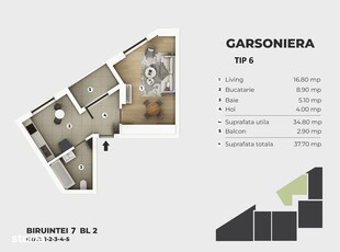 Apartament 2 camere nou, modern - Kaufland - sos. Voinesti