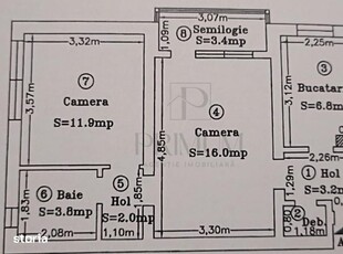 Apartament 3 camere + terasa de 75.28 m² Adora Park