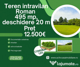 Teren intravilan Roman, ideal pentru constructie casa