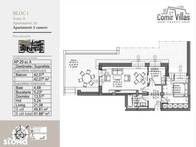 Penthouse cu parcare subterana terasa 45mp FINALIZAT