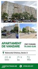 Zona Arena-Nationala - Apartament - 2 camere- 49 mp - Et.9/10