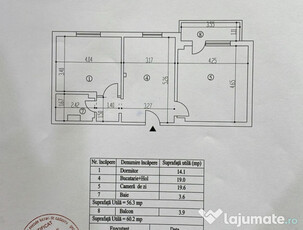 Apartament 2 camere Buzaului (B-uri), etaj 3.