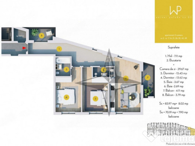 3 Camere | Militari - Weiner Palada 2 | COMISION 0% | TVA IN