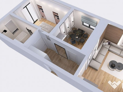 Dezvoltator: Apartament 2 Camere, Etaj 1, predare in 2024.