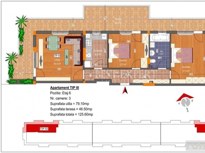 Apartament Superb 3 camere cu Terasa Theodor Pallady Direct Dezvoltator