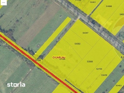 CICARLAU- la DN 1- teren intravilan DE VANZARE