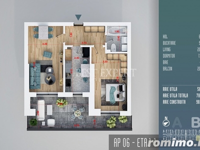 Titan Liviu Rebreanu Apartament 2 camere complet decomandate