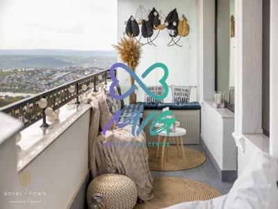 Apartament 2 camere + balcon + terasa, open space, complex Lux Copou, Iasi