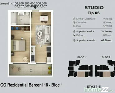 2 Camere - Berceni 18 - 400 m Metrou