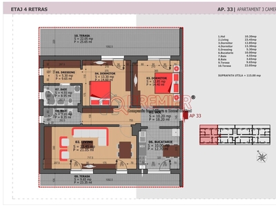 3 camere cu 2 terase bonus parcare - Berceni bloc nou