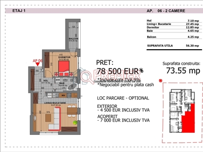 Metrou Aparatorii Patriei - 2 camere - Comision 0