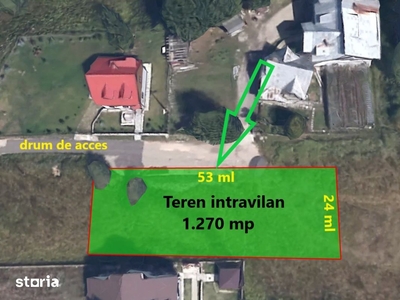 Teren intravilan 1.270 mp Predeal