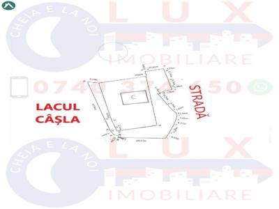 ID 7686 Teren INTRAVILAN pe malul Lacului Câșla