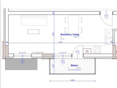 Apartament cu 2 camere de vanzare in zona Vivo