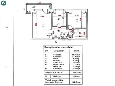 Vand apartament 2 camere Basarabia