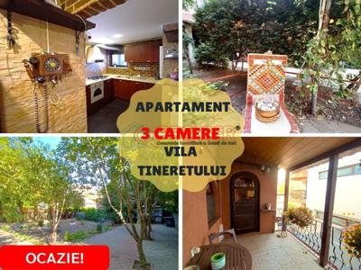 TINERETULUI - Apartament 3 camere in vila cocheta cu curte