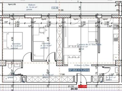 Apartament cu 3 camere in imobil nou in cartierul Plopilor!