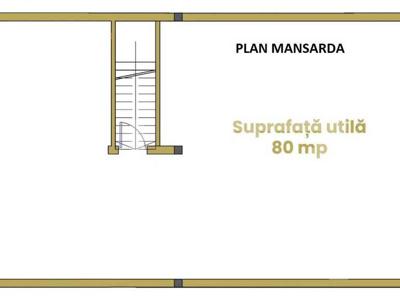 Casa individuala de vanzare, 180 mp util, 500 mp teren, comuna Baciu