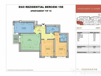 3 Camere - Berceni - Bonus Aer Conditionat