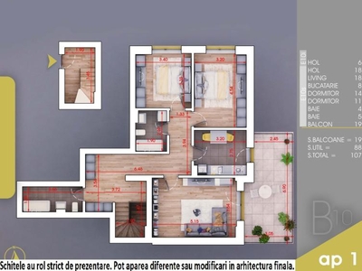 (Ap.116/10-11/B) Duplex 3 camere Titan - Pallady - Metrou Nicolae Teclu - Estimobiliar