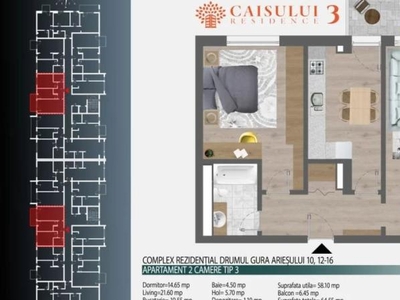 Apartament 2 camere la doar 5 min de metrou Teclu