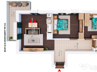 Apartament 3 camere - Cosmopolis