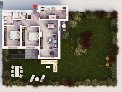 Apartament 3 camere finalizat gradina 184 mp , Titan, Pallady