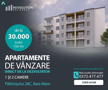 COMISION 0% - Apartamente 1 si 2 camere-Paltinisului 28C, Baia Mare