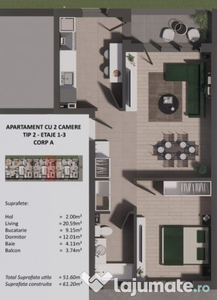 Encore Apartments - Apartament 2 camere