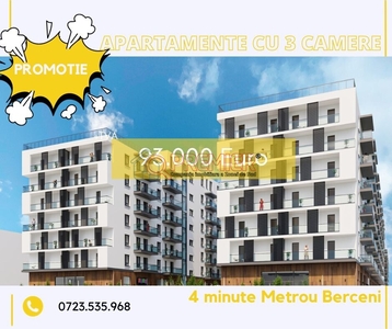 PROMOTIE! Apartament 3 camere - 4 minute Metrou Berceni - Popesti