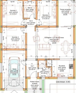 Vanzare Casa in stil mediteranian, 123 mp utili, teren 6 ari