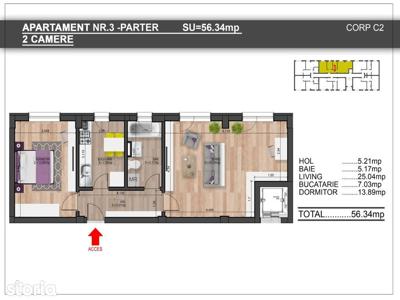 Apartament 2 camere,Metrou Dimitrie Leonida-ACTE GATA
