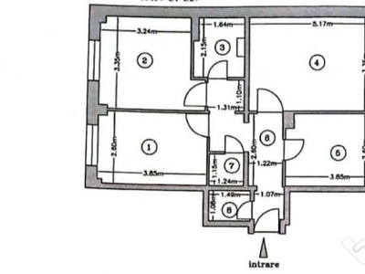 Apartament 3 camere, Bascov, Argeș, Central