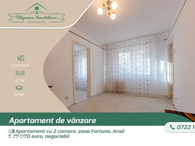 Apartament cu 2 camere, zona Fortuna, Arad
