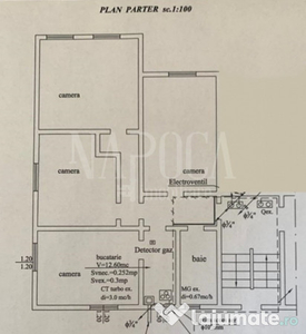 Apartament cu 4 camere si 3 parcari in zona centrala!