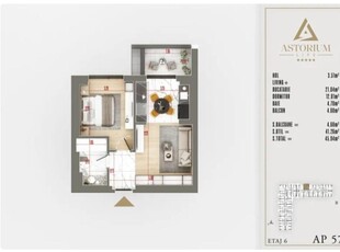 AP. 2 CAM. TIP STUDIO -PROIECT PREMIUM / SPATII COMERCIALE!